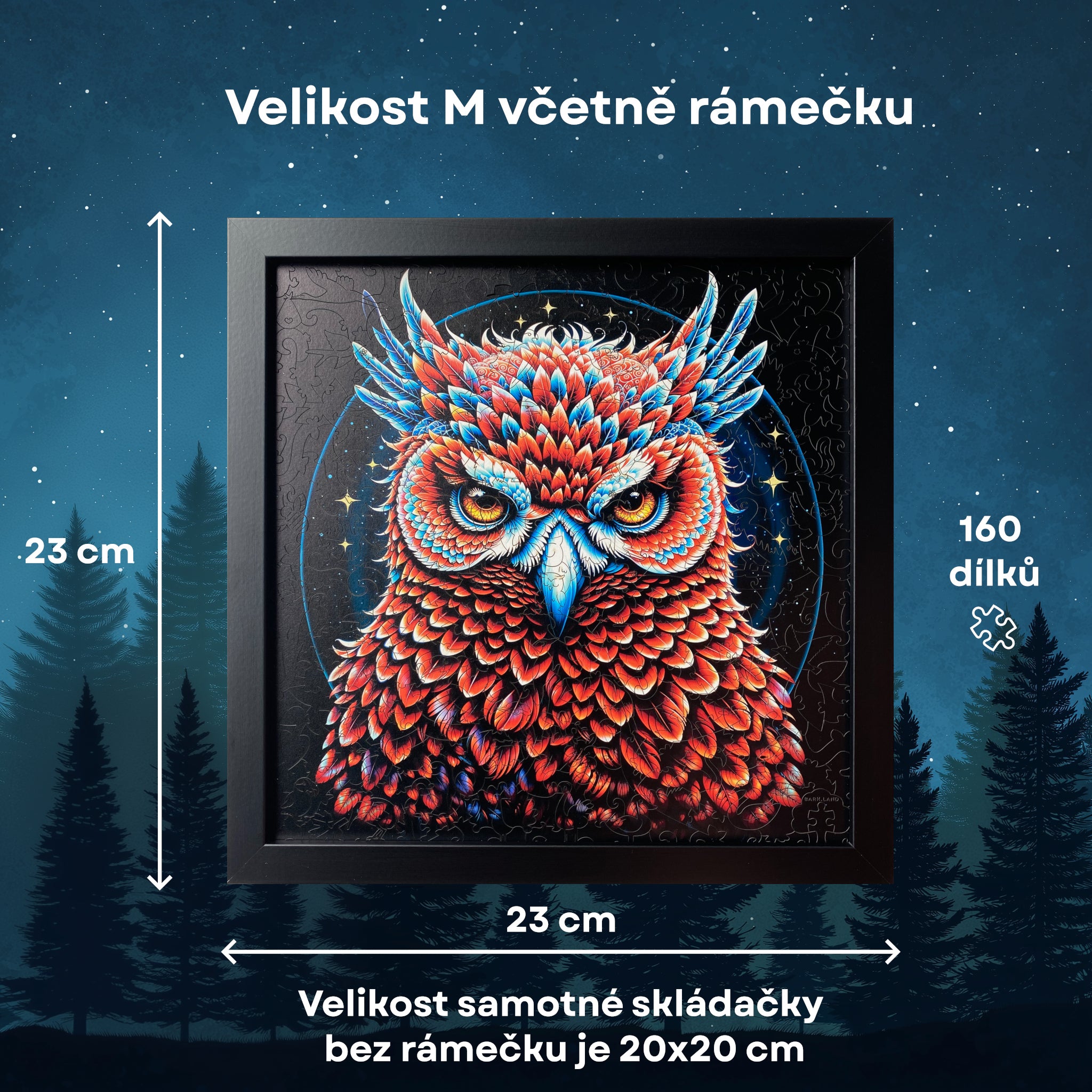 Sova Ruby dřevěné puzzle