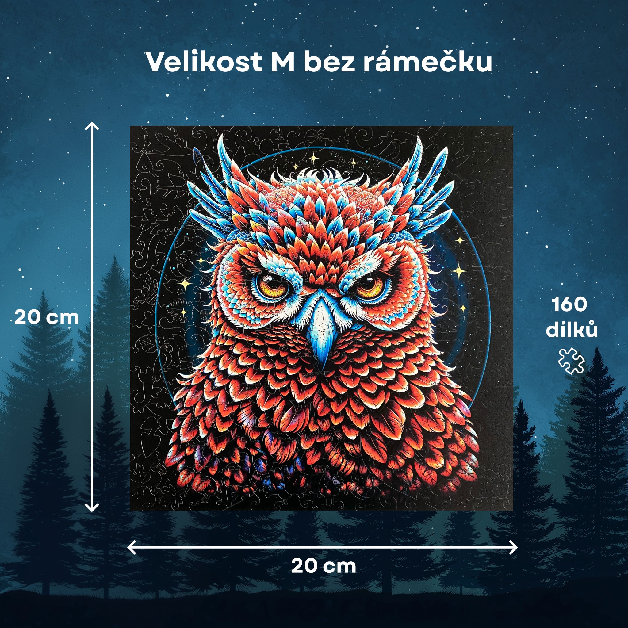 Sova Ruby dřevěné puzzle